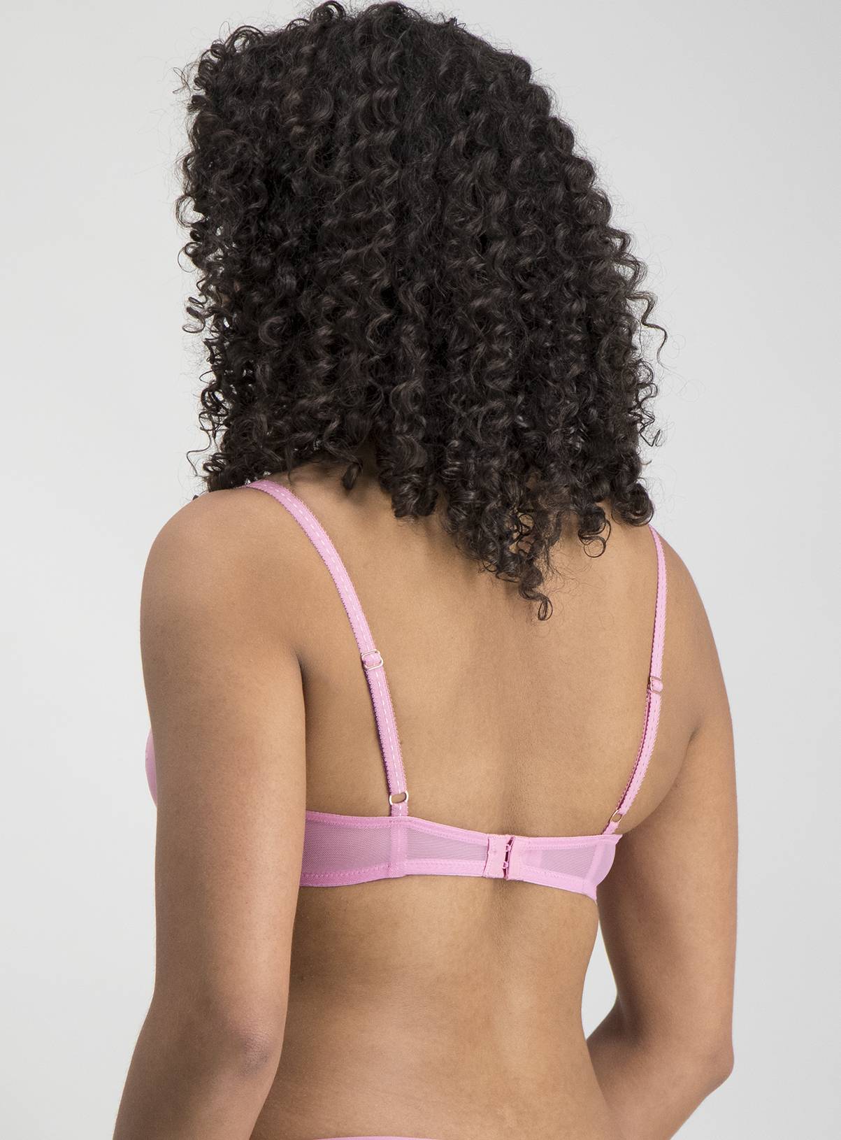 SKU July Lexi embroidery balcony:Bright Pink:36A - Image 4